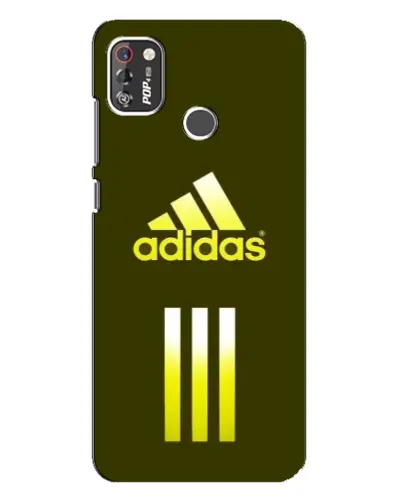 Чехол для TECNO POP 4 Pro с картинкой «Оливковый градиент Adidas»