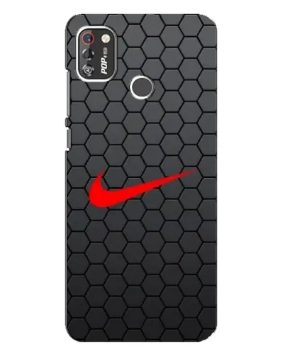 Чехол для TECNO POP 4 Pro с картинкой «Nike — карбоновая сетка»