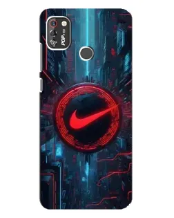 Чехол для TECNO POP 4 Pro с картинкой «Техногенный стиль Nike»