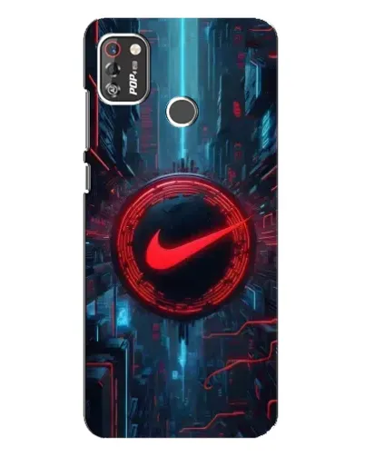Чехол для TECNO POP 4 Pro с картинкой «Техногенный стиль Nike»