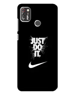 Чехол для TECNO POP 4 Pro с картинкой «Текстовый принт Nike»