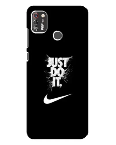 Чехол для TECNO POP 4 Pro с картинкой «Текстовый принт Nike»
