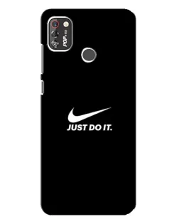 Чехол для TECNO POP 4 Pro с картинкой «Минимализм от Nike»