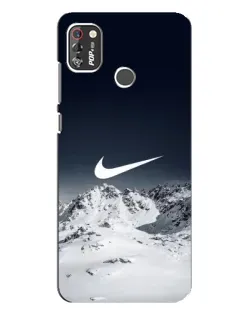 Чехол для TECNO POP 4 Pro с картинкой «Nike — зимние горы»