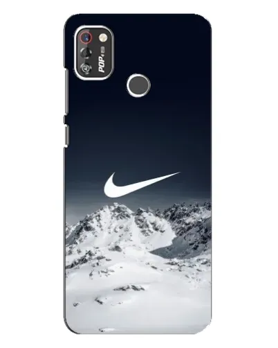 Чехол для TECNO POP 4 Pro с картинкой «Nike — зимние горы»