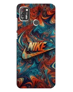 Чехол для TECNO POP 4 Pro с картинкой «Nike в абстракции»