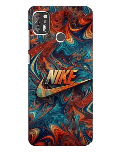 Чехол для TECNO POP 4 Pro с картинкой «Nike в абстракции»