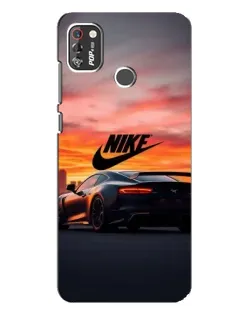 Чехол для TECNO POP 4 Pro с картинкой «Nike и суперкар»