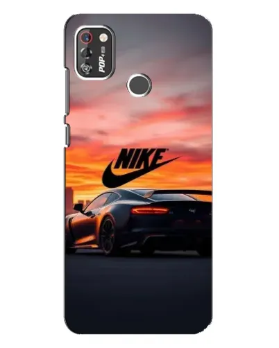 Чехол для TECNO POP 4 Pro с картинкой «Nike и суперкар»