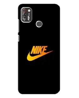 Чехол для TECNO POP 4 Pro с картинкой «Золотой логотип Nike»