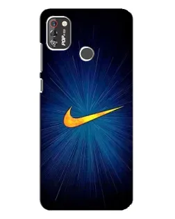 Чохол для TECNO POP 4 Pro з картинкою «Синій пульс Nike»
