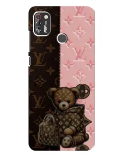 Чохол для TECNO POP 4 Pro з картинкою «Ведмедик у стилі LV»
