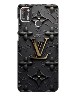Чохол для TECNO POP 4 Pro з картинкою «Шкіряна текстура LV»