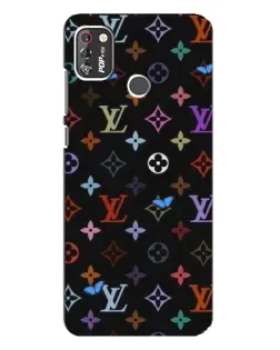 Чохол для TECNO POP 4 Pro з картинкою «Кольорова монограма LV»