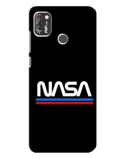 Чохол для TECNO POP 4 Pro з картинкою «NASA — класика Red Blue» Чохол для TECNO POP 4 Pro з картинкою «NASA — класика Red Blue»