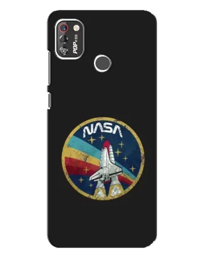 Чехол для TECNO POP 4 Pro с картинкой «NASA — эмблема миссии»