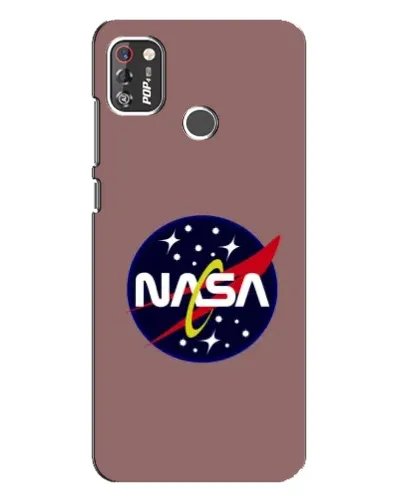 Чехол для TECNO POP 4 Pro с картинкой «NASA — ретро космос»