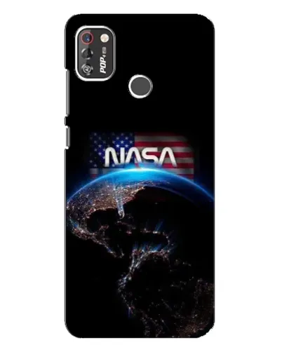 Чехол для TECNO POP 4 Pro с картинкой «Земля из космоса NASA»
