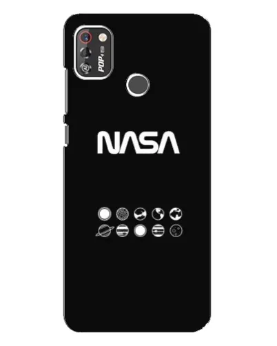 Чехол для TECNO POP 4 Pro с картинкой «NASA — технический принт»