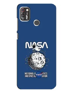 Чехол для TECNO POP 4 Pro с картинкой «NASA — лунная миссия»