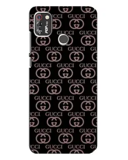 Чехол для TECNO POP 4 Pro с картинкой «Классическая монограмма Gucci»