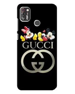 Чехол для TECNO POP 4 Pro с картинкой «Gucci — герои Disney»