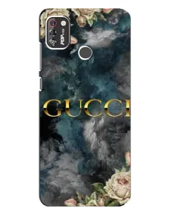 Чехол для TECNO POP 4 Pro с картинкой «Абстрактные цветы Gucci»