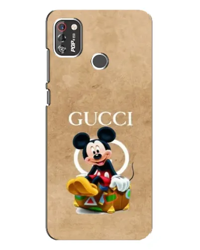 Чехол для TECNO POP 4 Pro с картинкой «Микки Маус Gucci — крафт» Чехол для TECNO POP 4 Pro с картинкой «Микки Маус Gucci — крафт»