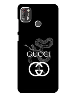 Чехол для TECNO POP 4 Pro с картинкой «Gucci — серебряная змея»