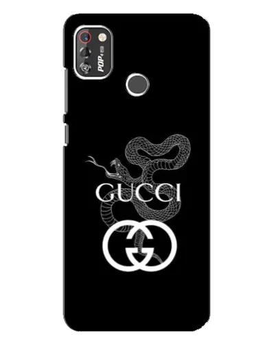 Чехол для TECNO POP 4 Pro с картинкой «Gucci — серебряная змея» Чехол для TECNO POP 4 Pro с картинкой «Gucci — серебряная змея»