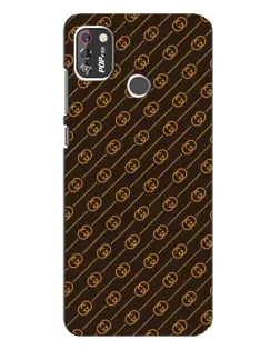 Чехол для TECNO POP 4 Pro с картинкой «Gucci — золотые диагонали»