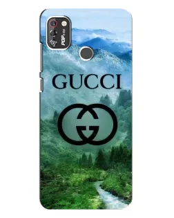 Чехол для TECNO POP 4 Pro с картинкой «Gucci — горный пейзаж»
