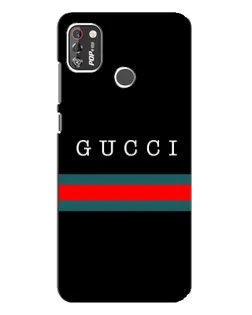 Чехол для TECNO POP 4 Pro с картинкой «Gucci — красный пояс»