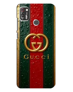 Чохол для TECNO POP 4 Pro з картинкою «Gucci — фірмова смуга та золото» Чохол для TECNO POP 4 Pro з картинкою «Gucci — фірмова смуга та золото»