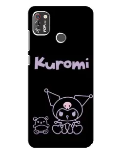 Чохол для TECNO POP 4 Pro з картинкою «Kuromi — чорний мінімалізм» Чохол для TECNO POP 4 Pro з картинкою «Kuromi — чорний мінімалізм»