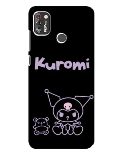 Чехол для TECNO POP 4 Pro с картинкой «Kuromi — черный минимализм» Чехол для TECNO POP 4 Pro с картинкой «Kuromi — черный минимализм»
