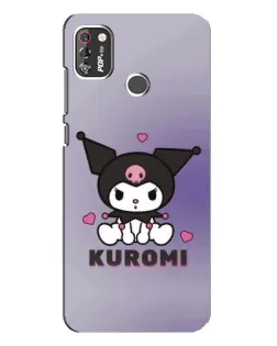 Чехол для TECNO POP 4 Pro с картинкой «Kuromi — фиолетовый арт»