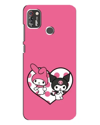 Чехол для TECNO POP 4 Pro с картинкой «Kuromi и My Melody» Чехол для TECNO POP 4 Pro с картинкой «Kuromi и My Melody»
