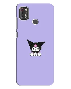 Чехол для TECNO POP 4 Pro с картинкой «Kuromi — фиолетовый минимализм»