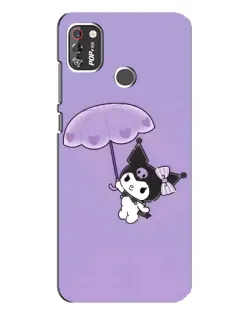 Чехол для TECNO POP 4 Pro с картинкой «Kuromi с зонтиком»