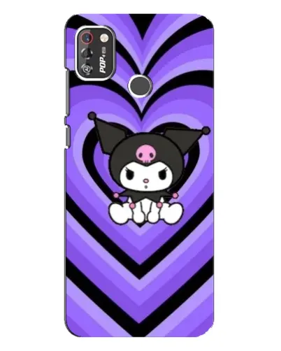 Чехол для TECNO POP 4 Pro с картинкой «Kuromi и фиолетовые сердца» Чехол для TECNO POP 4 Pro с картинкой «Kuromi и фиолетовые сердца»