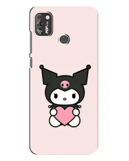 Чехол для TECNO POP 4 Pro с картинкой «Kuromi и сердце»