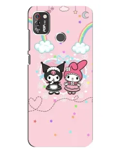 Чехол для TECNO POP 4 Pro с картинкой «My Melody и Kuromi»
