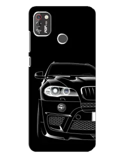 Чехол для TECNO POP 4 Pro с картинкой «Темный силуэт BMW»