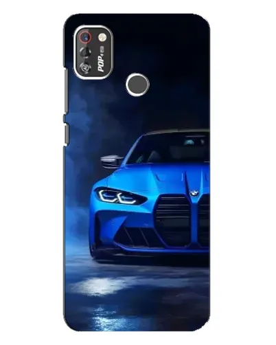 Чехол для TECNO POP 4 Pro с картинкой «Голубая BMW M4» Чехол для TECNO POP 4 Pro с картинкой «Голубая BMW M4»
