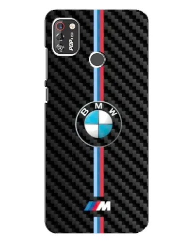 Чехол для TECNO POP 4 Pro с картинкой «Эмблема BMW и карбон» Чехол для TECNO POP 4 Pro с картинкой «Эмблема BMW и карбон»