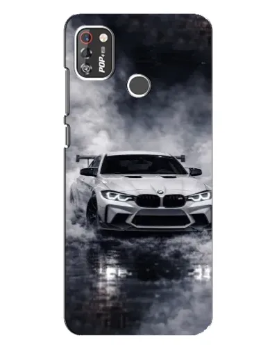 Чехол для TECNO POP 4 Pro с картинкой «BMW сквозь туман» Чехол для TECNO POP 4 Pro с картинкой «BMW сквозь туман»