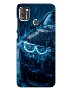 Чехол для TECNO POP 4 Pro с картинкой «BMW под дождем»