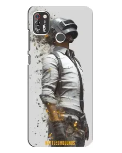 Чохол для TECNO POP 4 Pro з картинкою «PUBG — боєць у пилу»