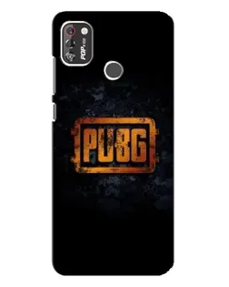 Чохол для TECNO POP 4 Pro з картинкою «PUBG — золотий логотип»